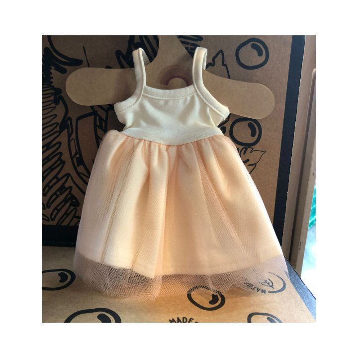 Vestido Tutu Salmon Muñeca 37 cms