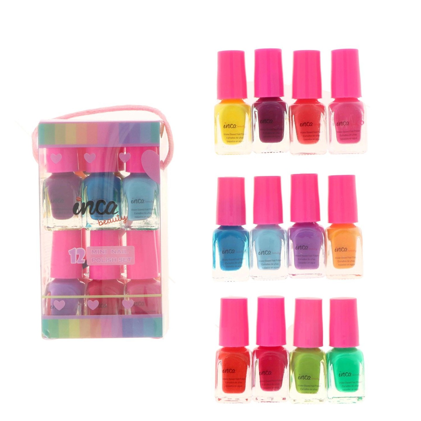 Pack de 12 pintauñas Neón