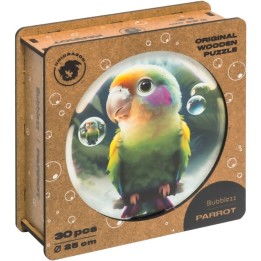 Puzle Madera Bubblezz Unidragon Loro 30 Piezas