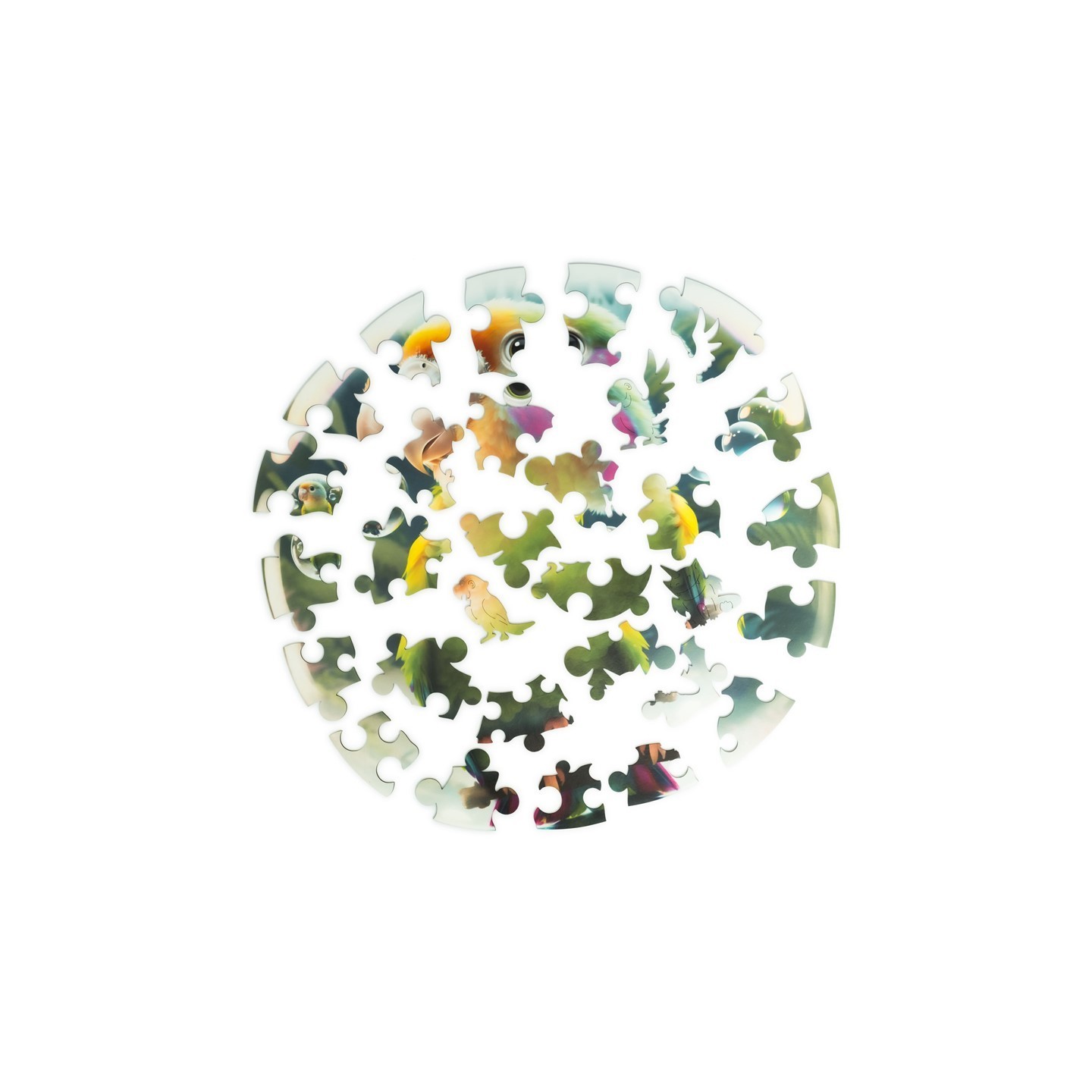Puzle Madera Bubblezz Unidragon Loro 30 Piezas