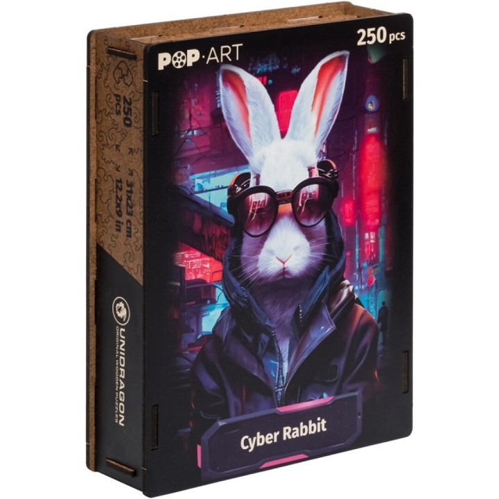 Puzle Madera Unidragon POP Cyber Rabbit 250 Piezas