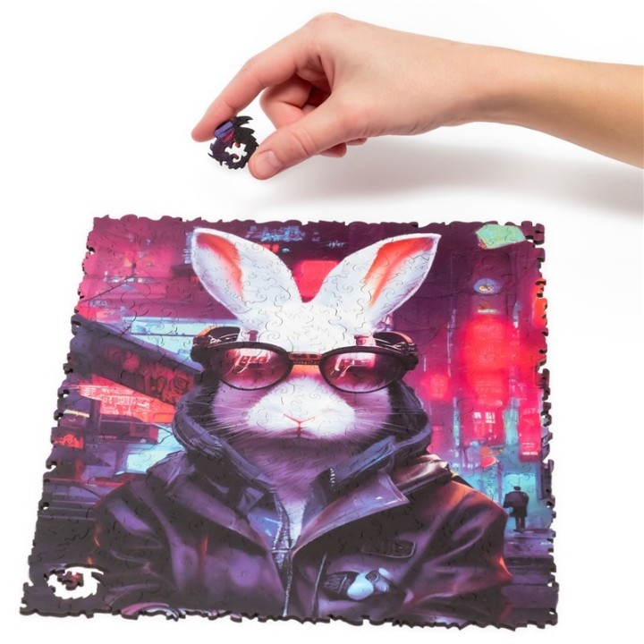 Puzle Madera Unidragon POP Cyber Rabbit 250 Piezas