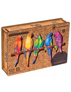 Puzle Madera Unidragon Loros 104 Piezas