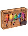 Puzle Madera Unidragon Loros 104 Piezas