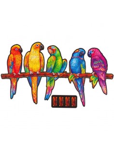 Puzle Madera Unidragon Loros 104 Piezas 2