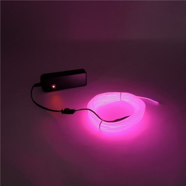 Cordón Luminoso Flowon Rosa