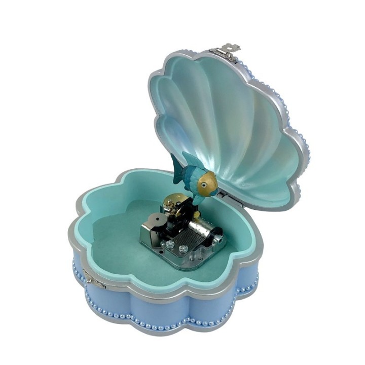 Joyero Musical Concha Pez