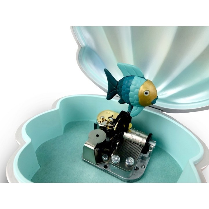 Joyero Musical Concha Pez