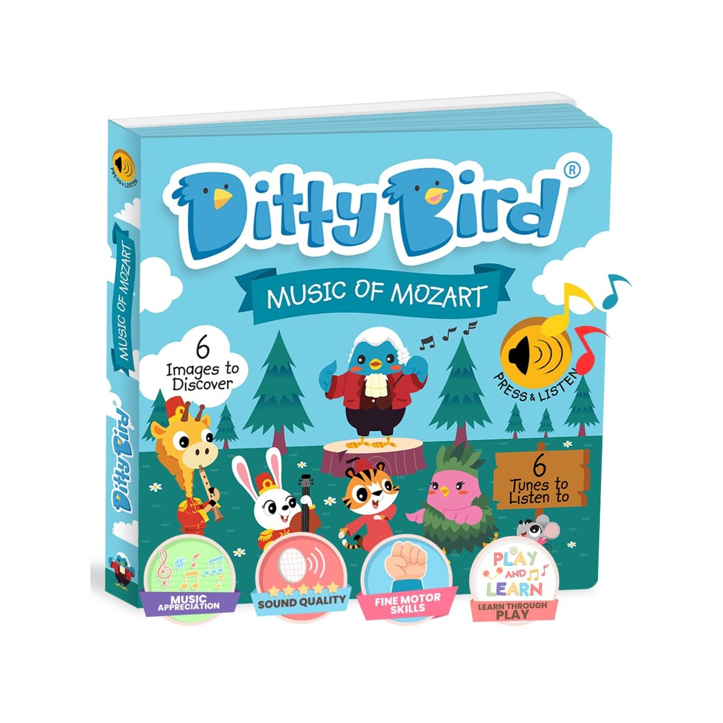 Libro Juego canta en Inglés Ditty Bird MUSIC OF MOZART