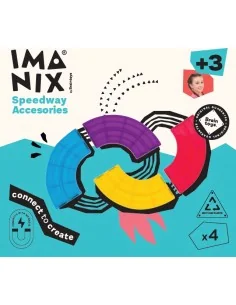 Imanix Pista Cuarto de Curva 4 Piezas