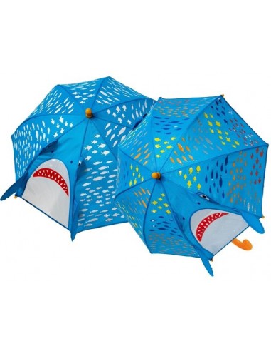 Paraguas 3D Mágico con visor Tiburón