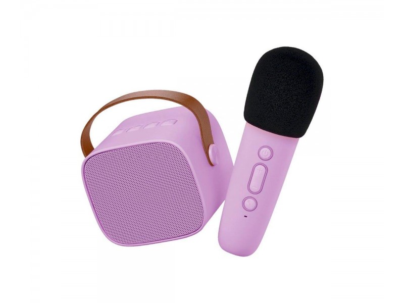 Karaoke con Micrófono Inalámbrico Lila