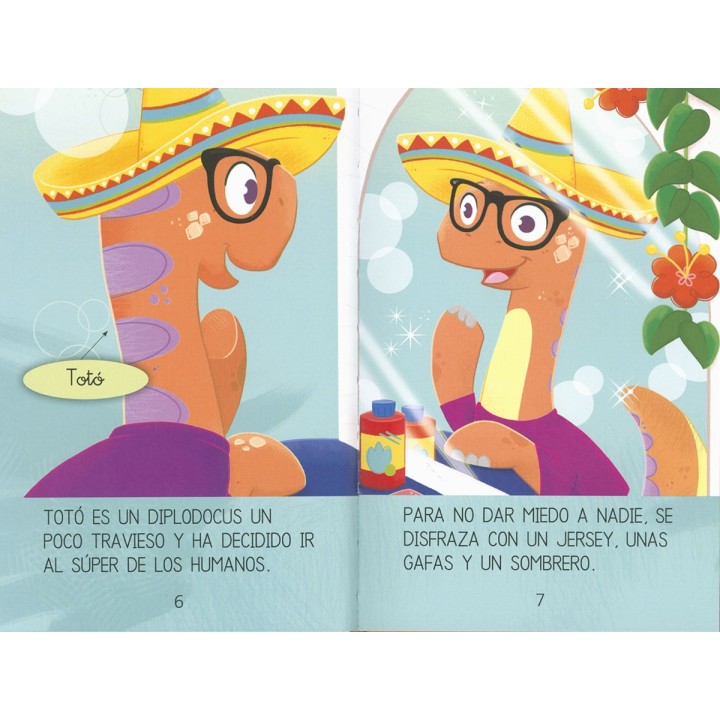 Un dinosaurio en el súper