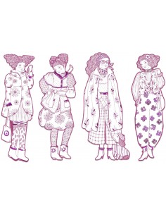Figuras para colorear Rosemary y sus amigas 2