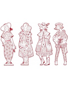 Figuras para colorear Fiodor y sus amigas 2