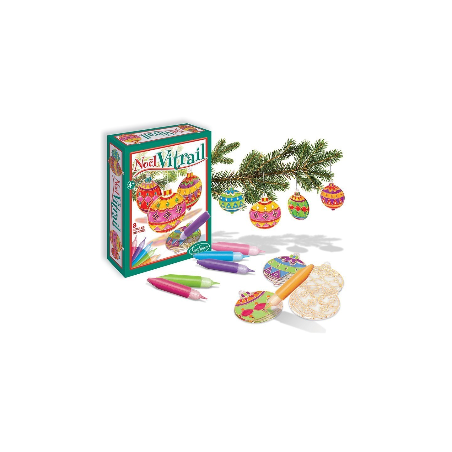 Bolas Navideñas Vidrieras