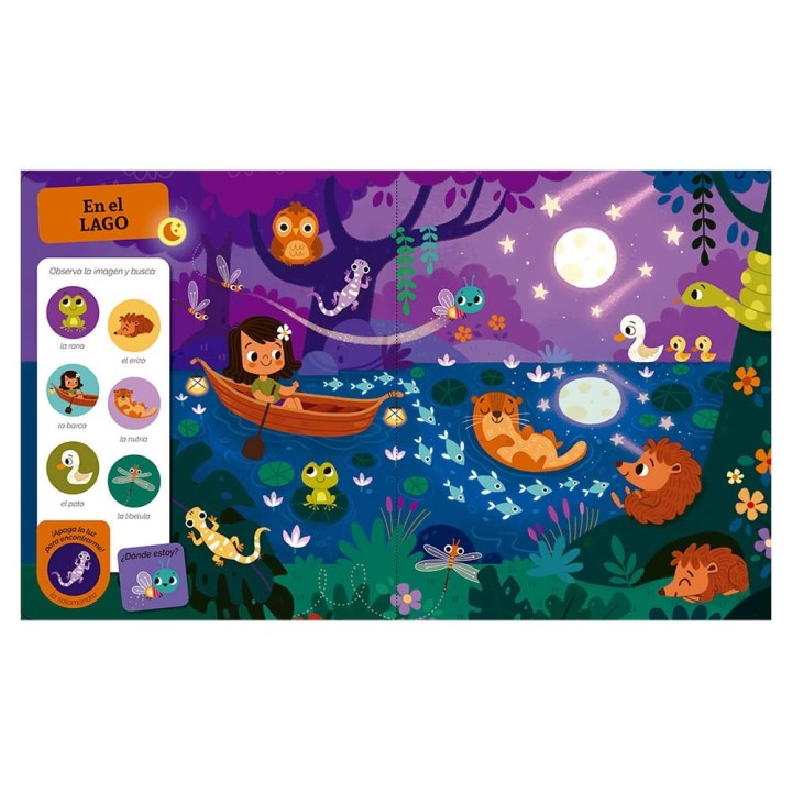 Busca y Encuentra para los más pequeños - Qué brilla en la noche