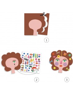 Crear con pegatinas - Peluquería 2