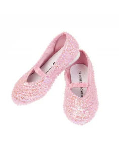 Zapato Lentejuelas Lily Rosa Claro