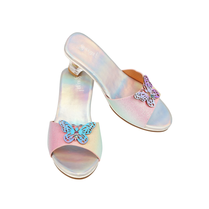 Sandalias Tacón Mariposa Arcoiris Ophelie