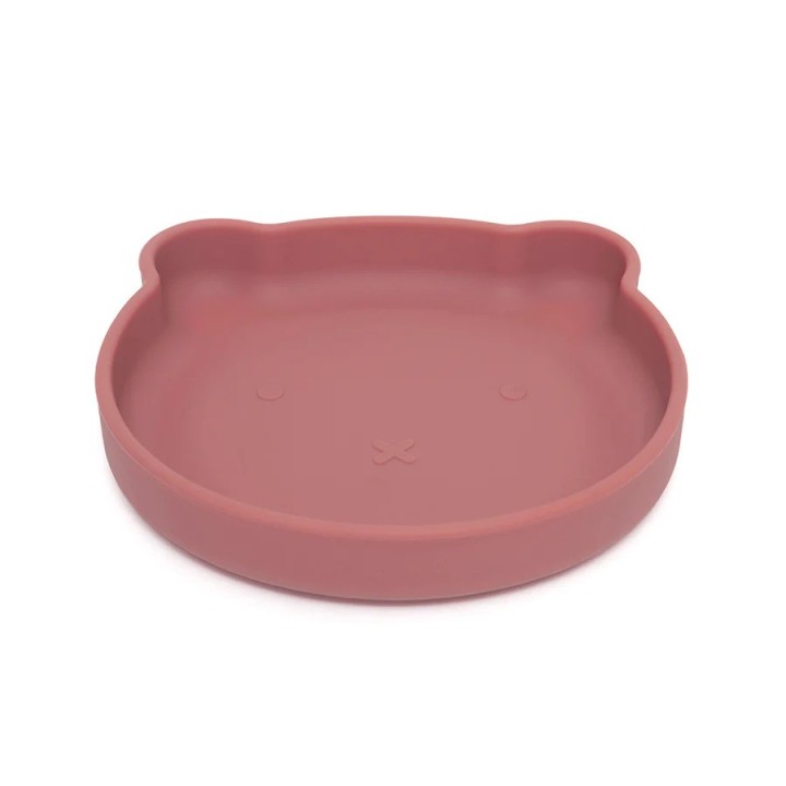 Plato con Ventosa Bear Mahogany Rose