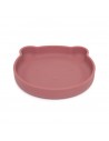Plato con Ventosa Bear Mahogany Rose