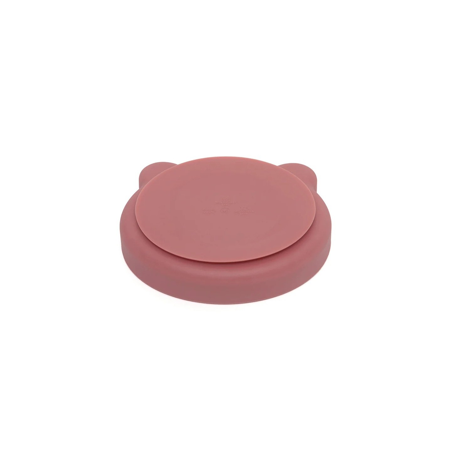 Plato con Ventosa Bear Mahogany Rose