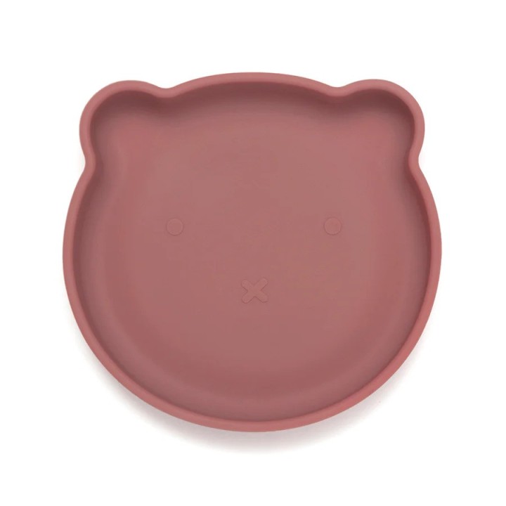 Plato con Ventosa Bear Mahogany Rose