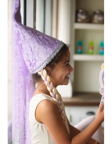 Gorro de Rapunzel con Trenza Rubia