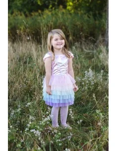 Vestido Rainbow Ruffle Tutu 5-6 Años