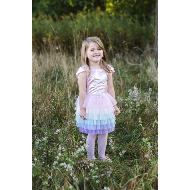 Vestido Rainbow Ruffle Tutu 5-6 Años