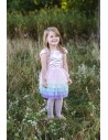 Vestido Rainbow Ruffle Tutu 5-6 Años