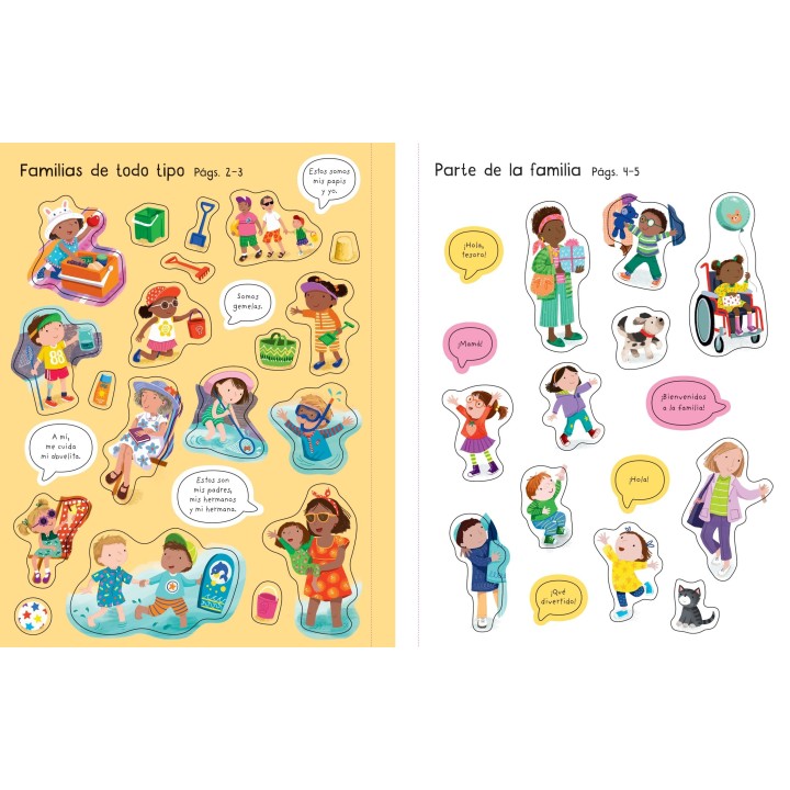 Mi primer libro de pegatinas - Familias