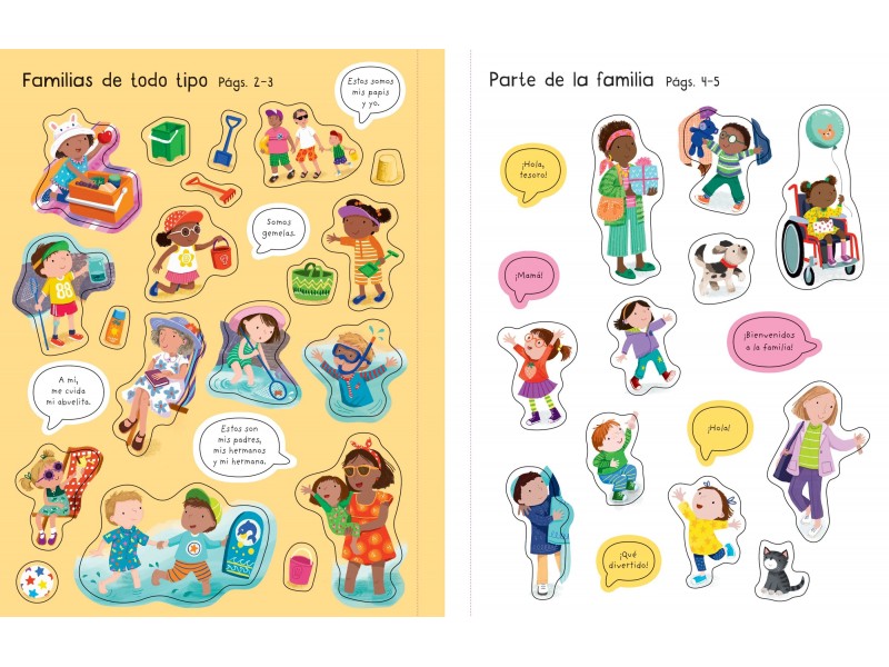 Mi primer libro de pegatinas - Familias