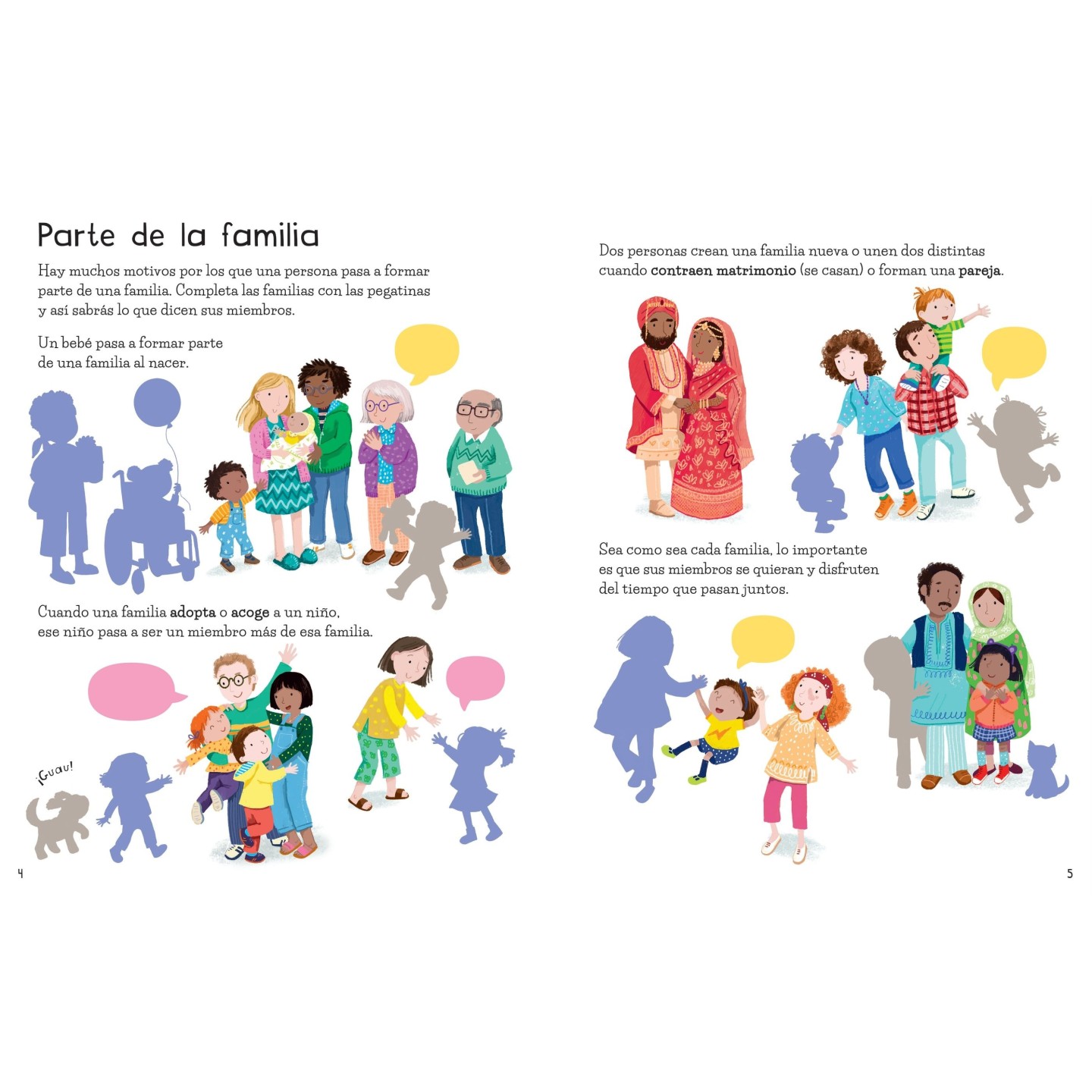Mi primer libro de pegatinas - Familias