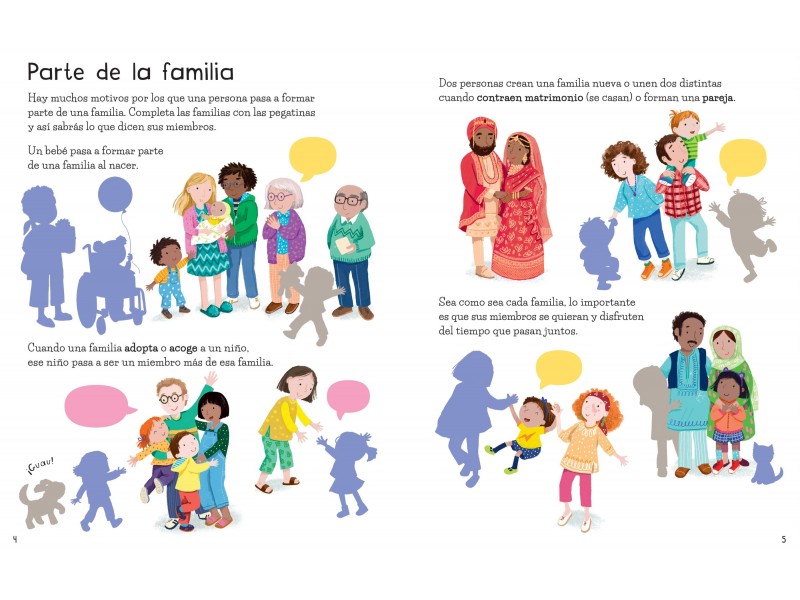 Mi primer libro de pegatinas - Familias