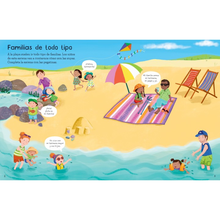 Mi primer libro de pegatinas - Familias