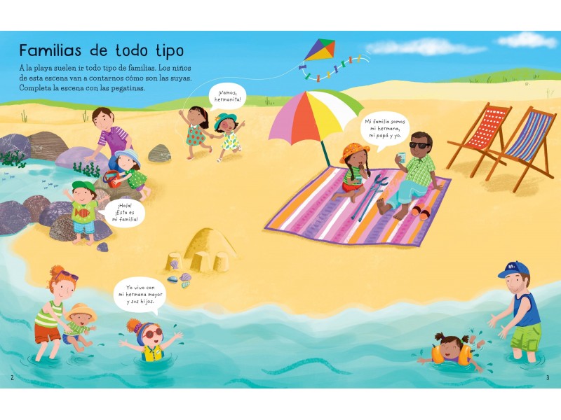 Mi primer libro de pegatinas - Familias