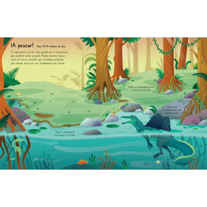 Mi primer libro de pegatinas - Tiranosaurios y otros dinosaurios gigantescos