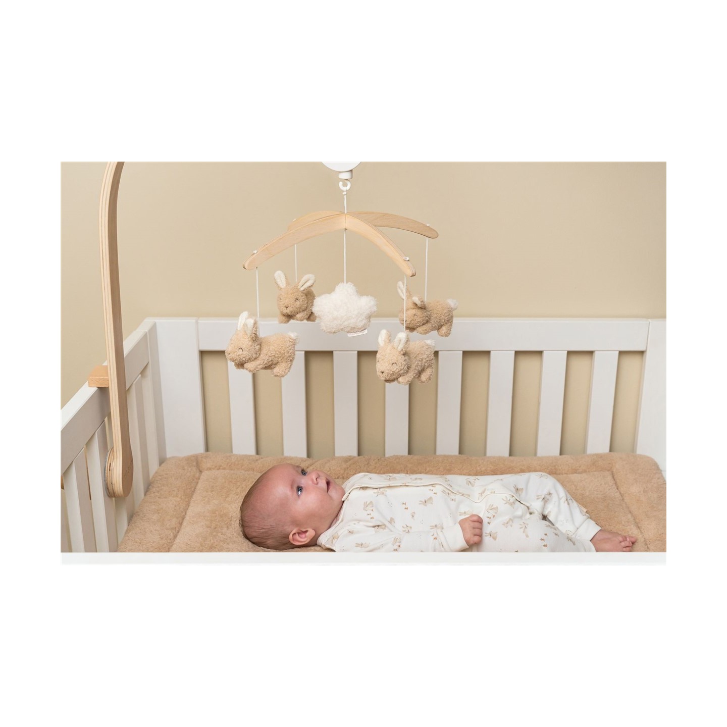 Móvil Musical de Madera Baby Bunny