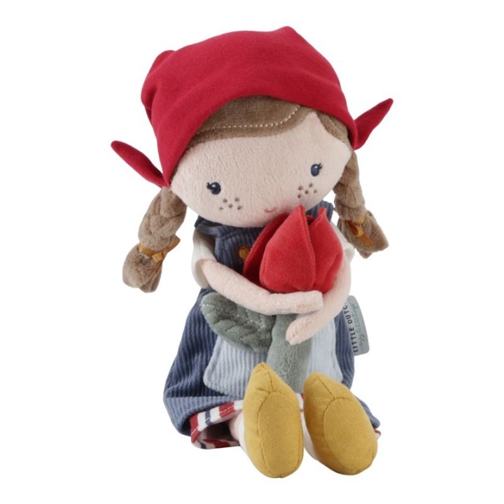 Muñeca Granjera Rosa con Tulipán