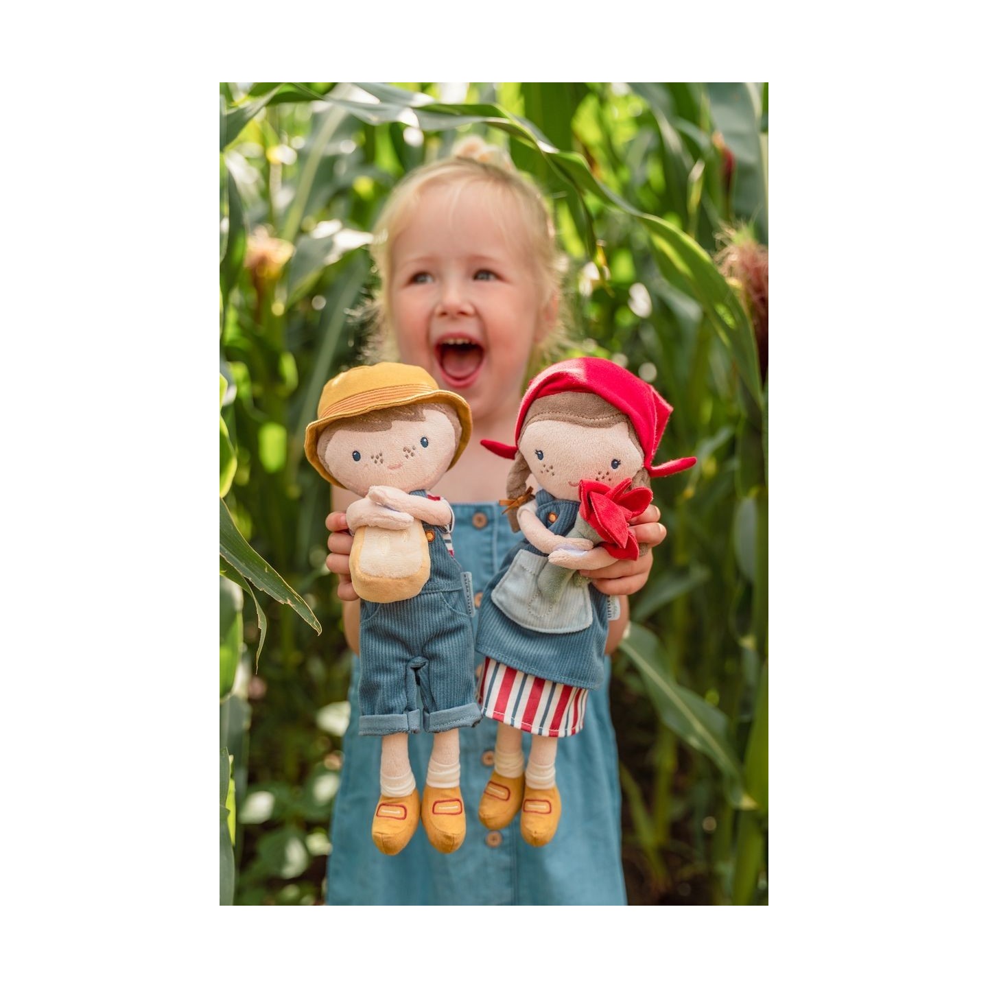 Muñeca Granjera Rosa con Tulipán
