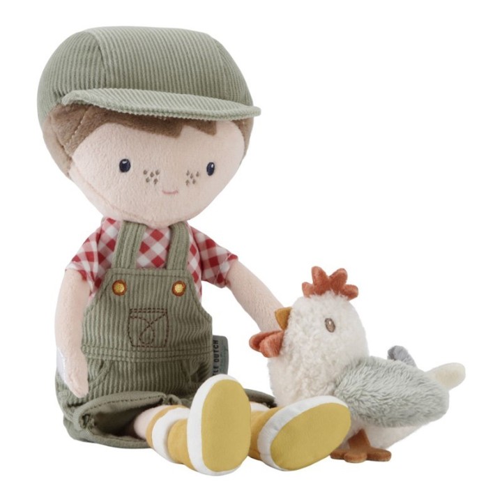 Muñeco Granjero Jim con Gallina