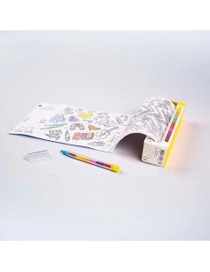 Set Bolsillo Colorear + 8 Pinturas Atlas