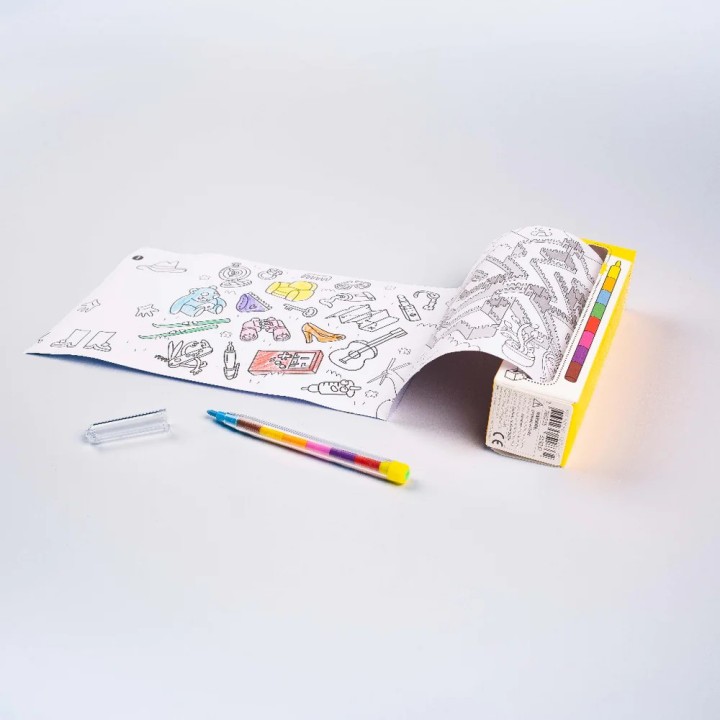 Set Bolsillo Colorear + 8 Pinturas Atlas