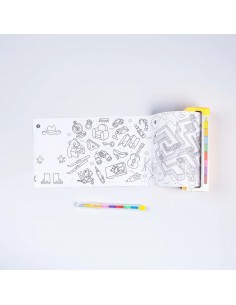 Set Bolsillo Colorear + 8 Pinturas Atlas 2