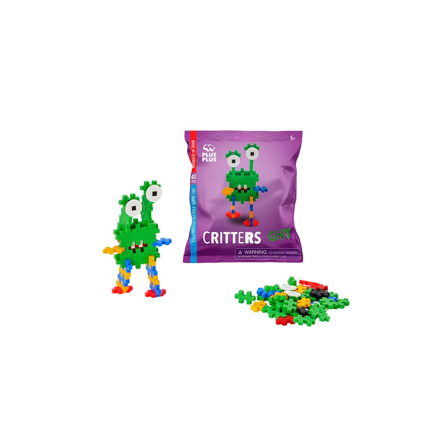 Plus Plus Bolsa Criaturas 40 Piezas