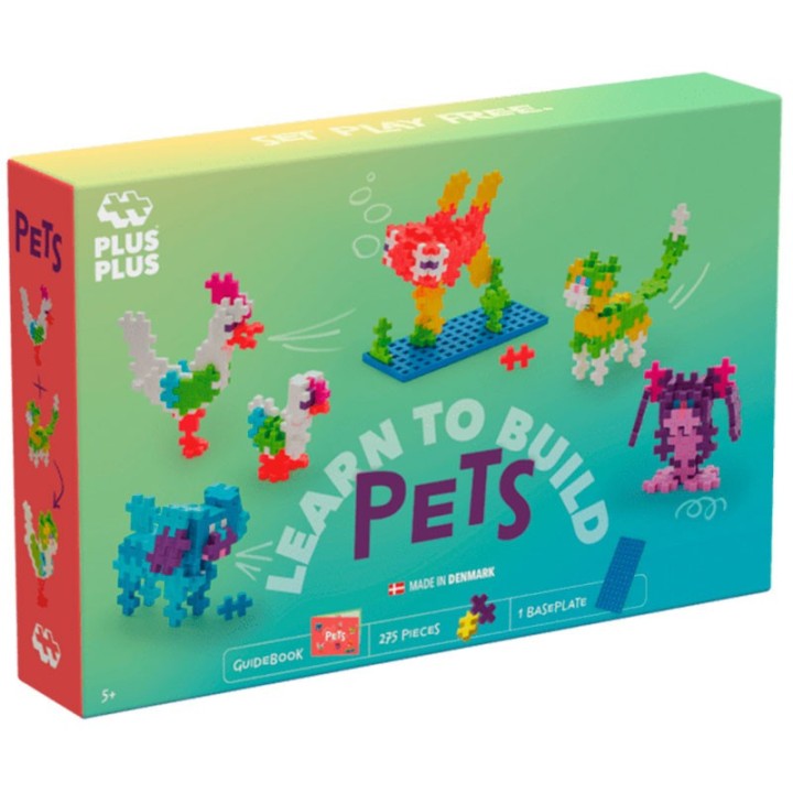 Plus Plus Learn to Build Mascotas 250 Piezas