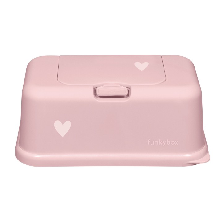Porta Toallitas Húmedas Funkybox Rosa Pastel Corazón