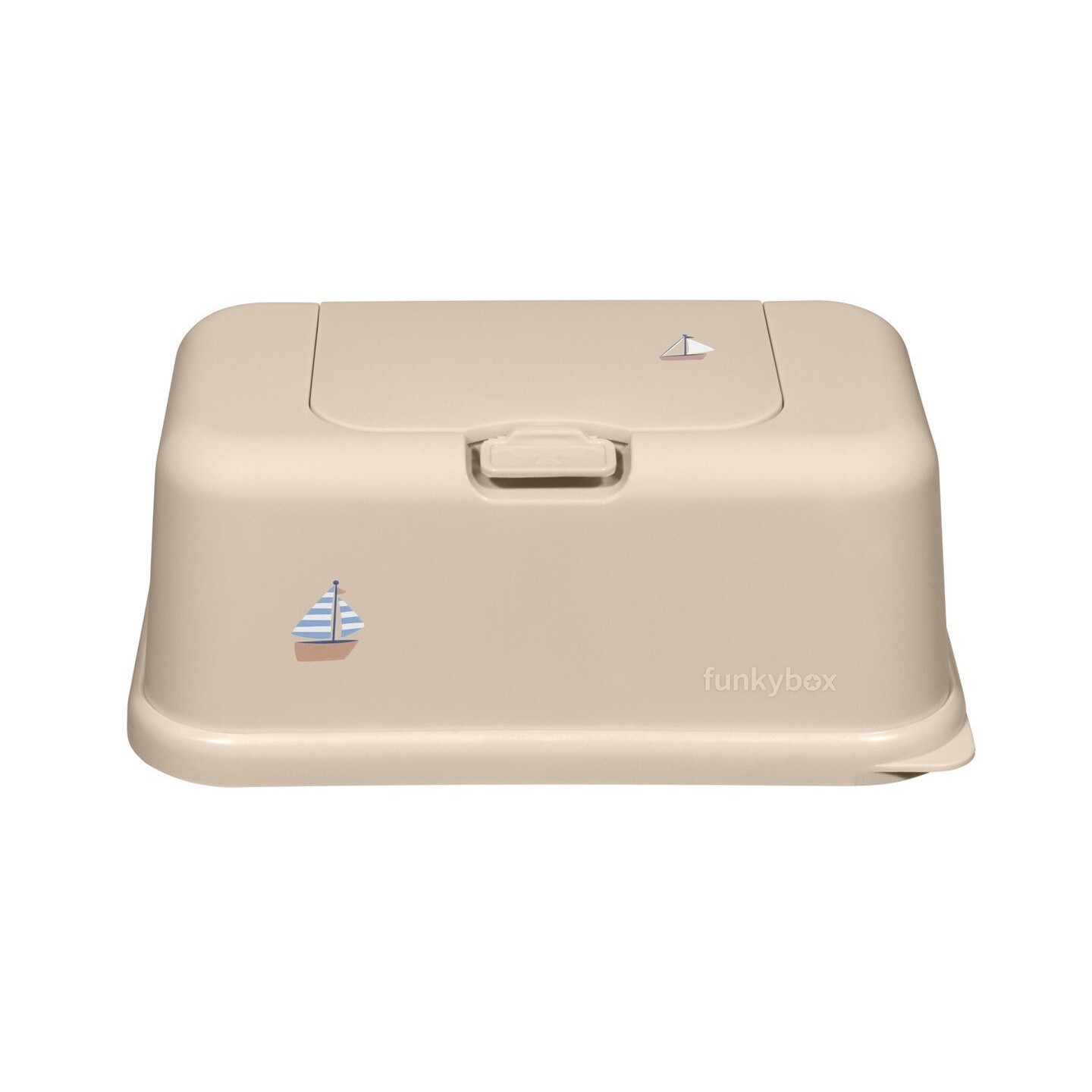 Porta Toallitas Húmedas Funkybox Beige Barco